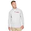 CrownLux Performance® Men's Clubhouse Micro-Stripe Quarter-Zip